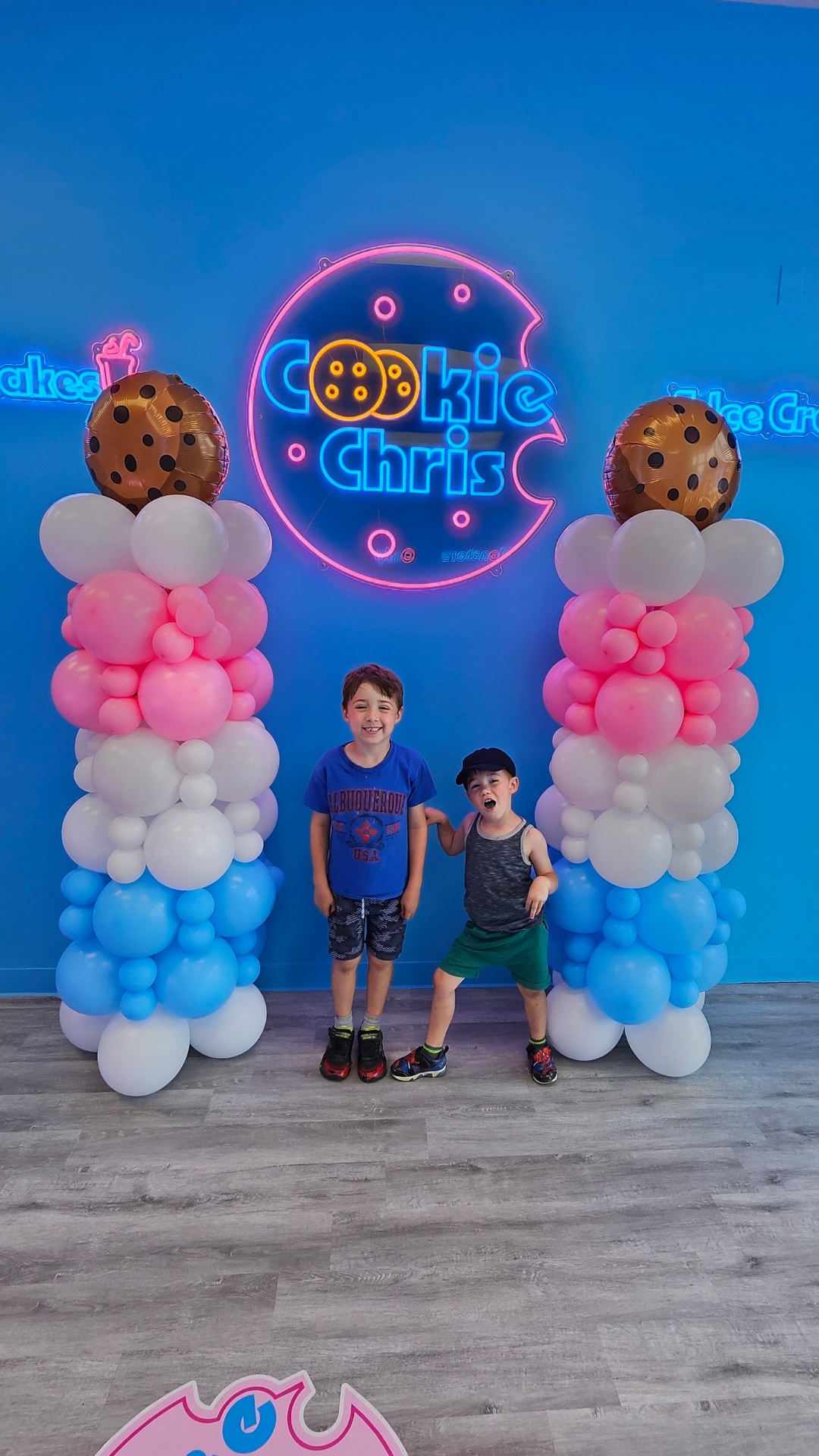 Customers and friends at Cookie Chris
