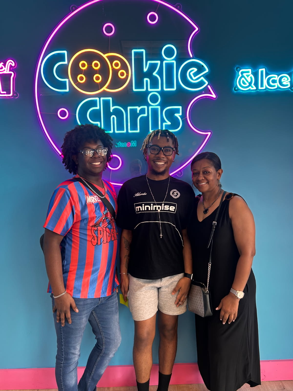 Customers and friends at Cookie Chris